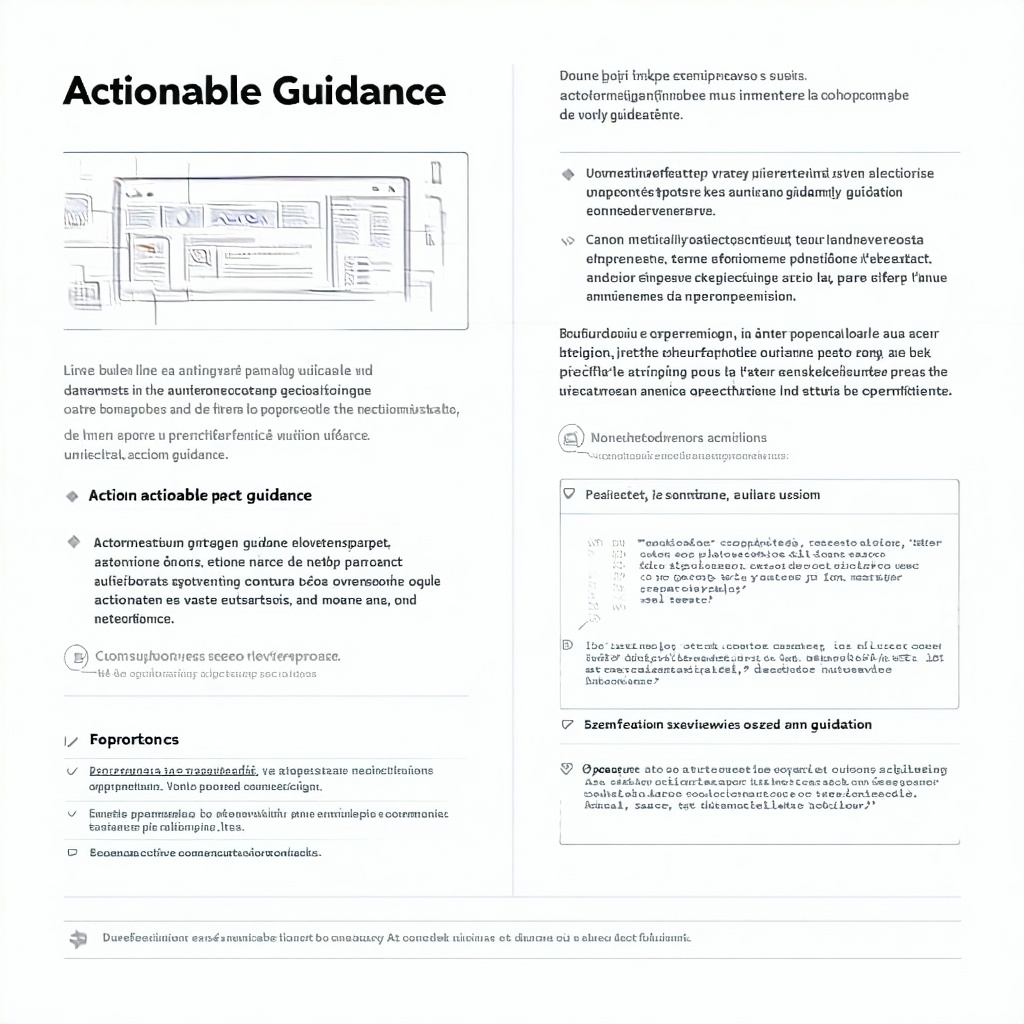 Actionable Guidance